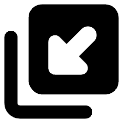 Triangle Arrow Minimize Window 4 Icon from Core Solid Set