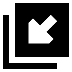 Triangle Arrow Minimize Window 4 Icon from Sharp Solid Set
