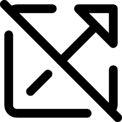 Triangle Arrow Open In New Off Icon from Core Line Set