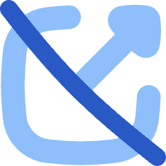 Triangle Arrow Open In New Off Icon from Flex Flat Set