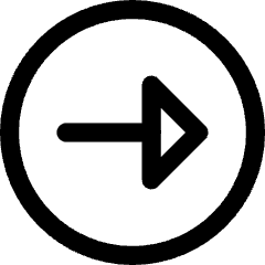 Triangle Arrow Right Circle 1 Icon from Core Line Set