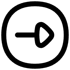 Triangle Arrow Right Circle 1 Icon from Flex Line Set