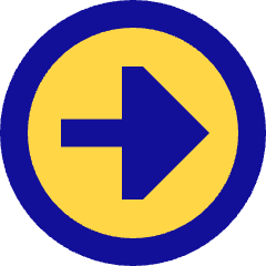 Triangle Arrow Right Circle 1 Icon from Sharp Pop Set