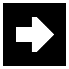 Triangle Arrow Right Square Icon from Sharp Solid Set