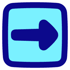 Triangle Arrow Right Square Icon from Plump Pop Set