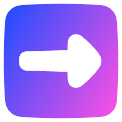 Triangle Arrow Right Square Icon from Plump Gradient Set