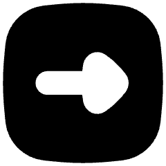 Triangle Arrow Right Square Icon from Flex Solid Set