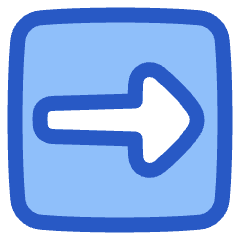 Triangle Arrow Right Square Icon from Plump Duo Set