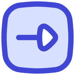 Triangle Arrow Right Square Icon from Flex Duo Set