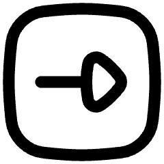 Triangle Arrow Right Square Icon from Flex Line Set