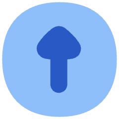 Triangle Arrow Up Circle 1 Icon from Flex Flat Set