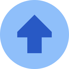 Triangle Arrow Up Circle 1 Icon from Sharp Flat Set