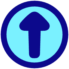 Triangle Arrow Up Circle 1 Icon from Plump Pop Set