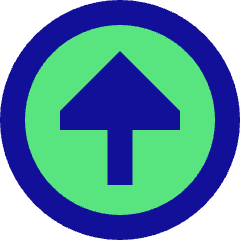 Triangle Arrow Up Circle 1 Icon from Sharp Pop Set