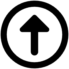 Triangle Arrow Up Circle 1 Icon from Core Remix Set