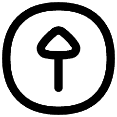Triangle Arrow Up Circle 1 Icon from Flex Line Set