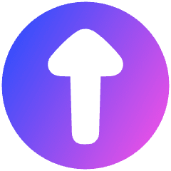 Triangle Arrow Up Circle 1 Icon from Plump Gradient Set