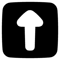 Triangle Arrow Up Square Icon from Plump Solid Set