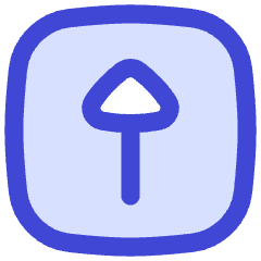 Triangle Arrow Up Square Icon from Flex Duo Set