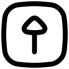 Triangle Arrow Up Square Icon from Flex Line Set