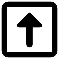 Triangle Arrow Up Square Icon from Core Remix Set