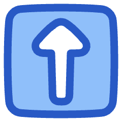 Triangle Arrow Up Square Icon from Plump Duo Set