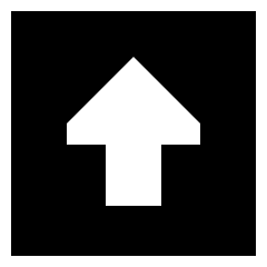 Triangle Arrow Up Square Icon from Sharp Solid Set