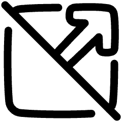 Arrow Open In New Off Icon from Plump Line Set