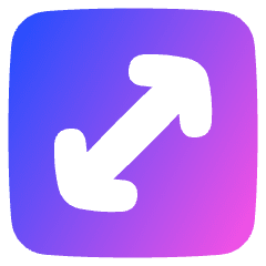 Line Arrow Diagonal Square 1 Icon from Plump Gradient Set