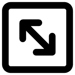 Line Arrow Diagonal Square 2 Icon from Core Remix Set