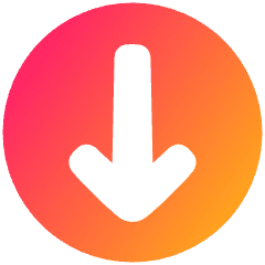 Line Arrow Down Circle 1 Icon from Plump Gradient Set
