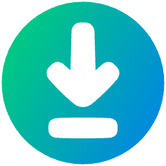 Line Arrow Down Circle 2 Icon from Plump Gradient Set