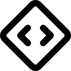 Line Arrow Expand Horizontal Diamond Icon from Core Remix Set