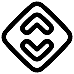 Line Arrow Expand Vertical Diamond Icon from Plump Line Set