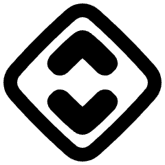 Line Arrow Expand Vertical Diamond Icon from Plump Remix Set