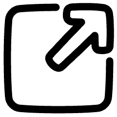 Line Arrow Expand Window 1 Icon from Plump Line Set