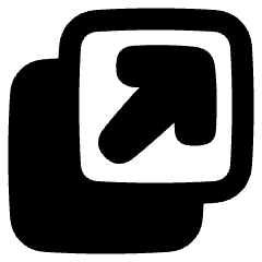 Line Arrow Expand Window 2 Icon from Plump Remix Set