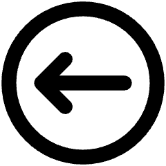 Line Arrow Left Circle 1 Icon from Core Remix Set