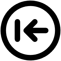 Line Arrow Left Circle 2 Icon from Core Remix Set