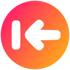 Line Arrow Left Circle 2 Icon from Plump Gradient Set