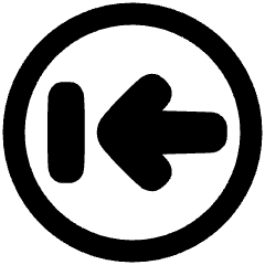 Line Arrow Left Circle 2 Icon from Plump Remix Set