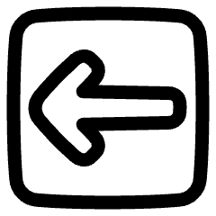 Line Arrow Left Square Icon from Plump Line Set