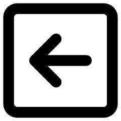 Line Arrow Left Square Icon from Core Remix Set