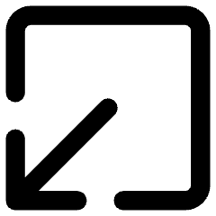 Line Arrow Minimize Window 1 Icon from Core Remix Set