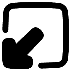 Line Arrow Minimize Window 1 Icon from Plump Remix Set