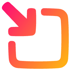 Line Arrow Minimize Window 3 Icon from Plump Gradient Set