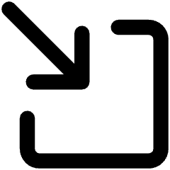 Line Arrow Minimize Window 3 Icon from Core Remix Set