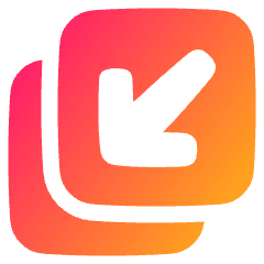 Line Arrow Minimize Window 4 Icon from Plump Gradient Set