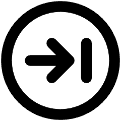 Line Arrow Right Circle 2 Icon from Core Remix Set