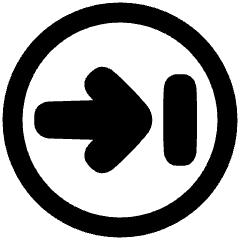 Line Arrow Right Circle 2 Icon from Plump Remix Set
